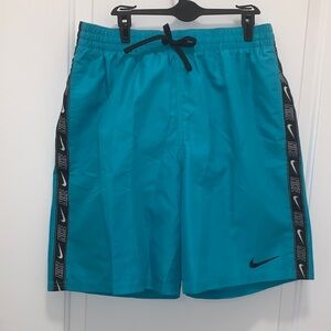 NWOT Nike Teal Sports Shorts with Black Accents